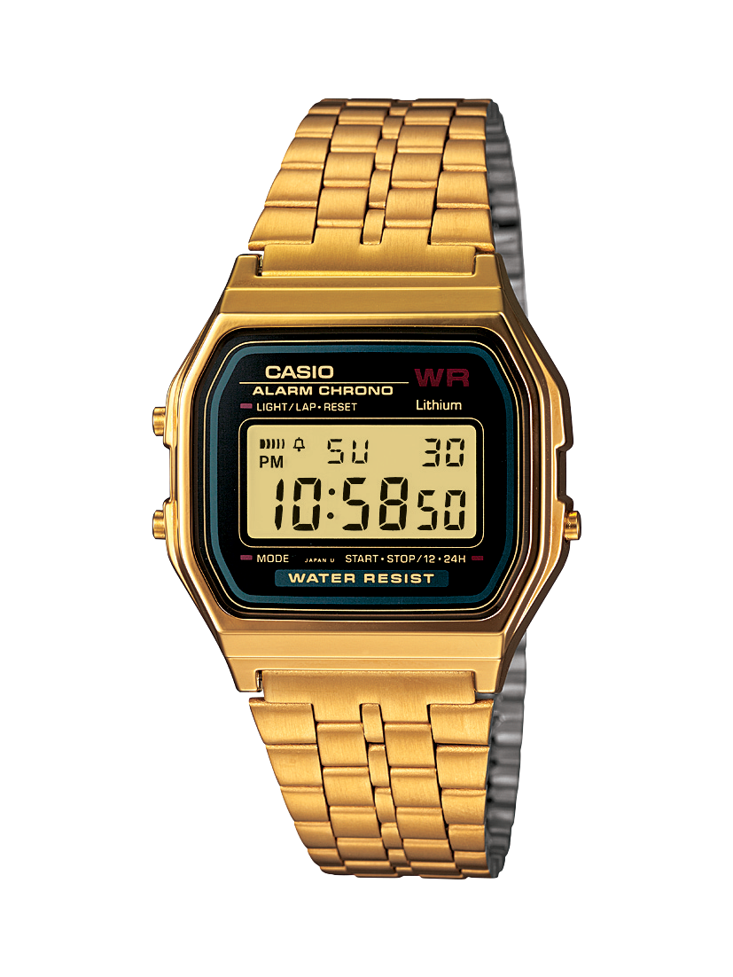 Gold classic casio watch sale